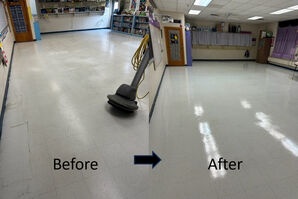 Before & After Commercial Floor Strip & Wax in Columbia, MD (2)